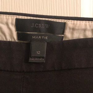 JCrew Martie slim crop pant two-way stretch cotton